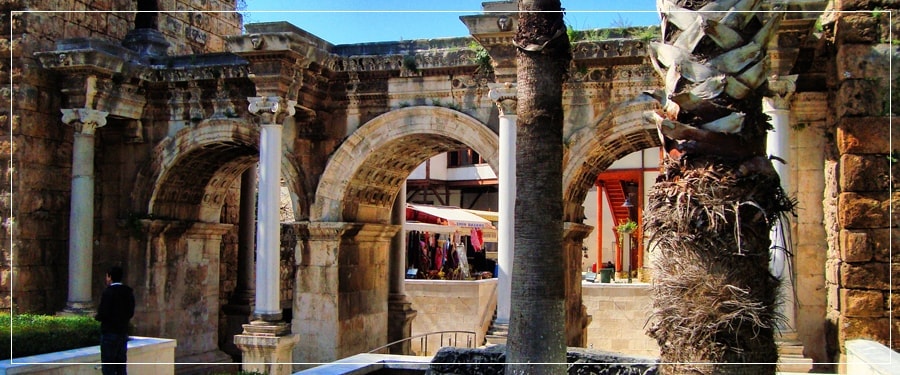 Antalya Port Tours (Shore Excursions) : Private Tour to Gate of Hadrian, Clock tower, Palm Street, Kaleici (Old Town)