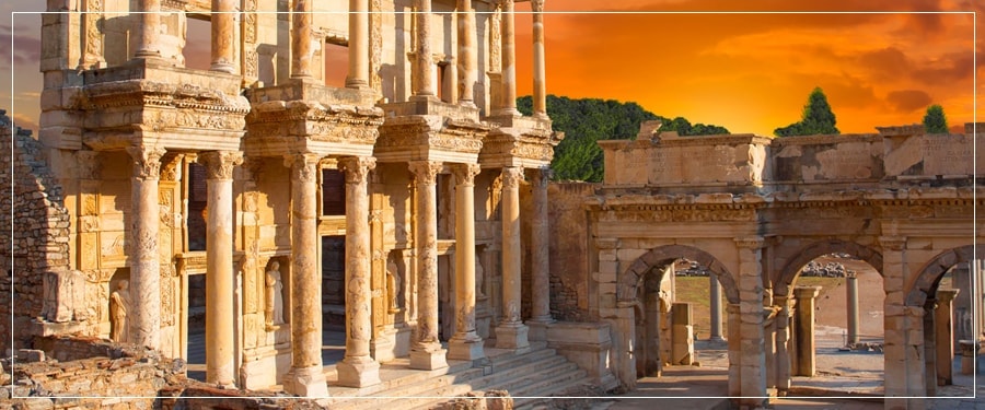 Kusadasi Port Tours (Shore Excursions) : Group Tour to Ephesus Ancient City, Terrace Houses, Temple of Artemis